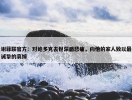 谢菲联官方：对鲍多克去世深感悲痛，向他的家人致以最诚挚的哀悼