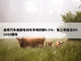 通用汽车美国电动车市场份额9.5%：第三季度交付32095辆车