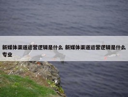 新媒体渠道运营逻辑是什么 新媒体渠道运营逻辑是什么专业