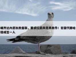 曝齐达内愿执教曼联，要求拉爵同意两条件！若替代滕哈格或签一人