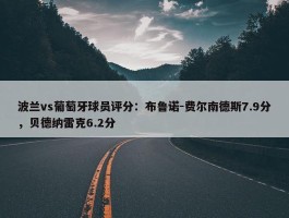 波兰vs葡萄牙球员评分：布鲁诺-费尔南德斯7.9分，贝德纳雷克6.2分