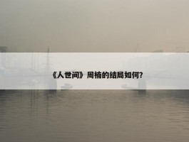 《人世间》周楠的结局如何？