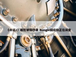 《命运2》新枪被指抄袭 Bungie回应称正在调查