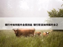 银行中如何提升自我技能 银行职员如何提升自己