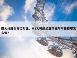 四大维度全方位对比，M8大师超级混动版与丰田赛那怎么选？