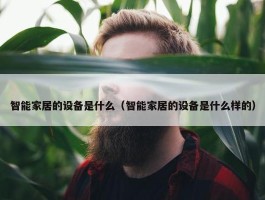 智能家居的设备是什么（智能家居的设备是什么样的）