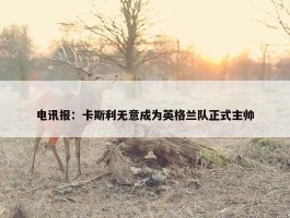 电讯报：卡斯利无意成为英格兰队正式主帅