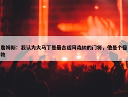 詹姆斯：我认为大马丁是最合适阿森纳的门将，他是个怪物