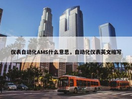 仪表自动化AMS什么意思，自动化仪表英文缩写