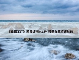 《幸福工厂》游民评测9.1分 我是自愿打螺丝的