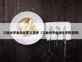 江南大学自动化实习怎样（江南大学自动化学院官网）