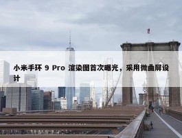 小米手环 9 Pro 渲染图首次曝光，采用微曲屏设计