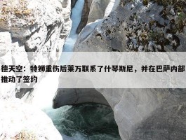 德天空：特狮重伤后莱万联系了什琴斯尼，并在巴萨内部推动了签约