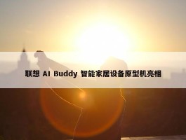 联想 AI Buddy 智能家居设备原型机亮相