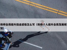 教师自我提升路途感悟怎么写（教师个人提升自我发展规划）