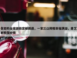 张若昀全家游故宫被偶遇，一家三口同框幸福满溢，唐艺昕粉发抢镜