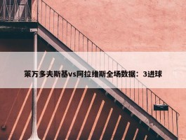 莱万多夫斯基vs阿拉维斯全场数据：3进球