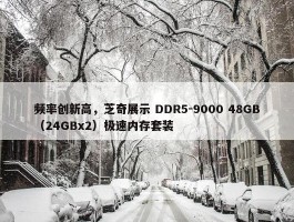 频率创新高，芝奇展示 DDR5-9000 48GB（24GBx2）极速内存套装