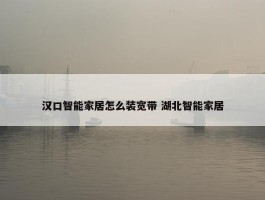 汉口智能家居怎么装宽带 湖北智能家居