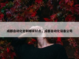 成都自动化定制哪家好点，成都自动化设备公司