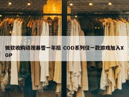 微软收购动视暴雪一年后 COD系列仅一款游戏加入XGP