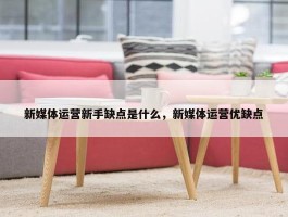 新媒体运营新手缺点是什么，新媒体运营优缺点