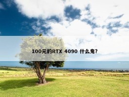 100元的RTX 4090 什么鬼？