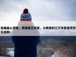 先蹭美心月饼，再蹭霸王茶姬，小杨哥的三只羊真是死性不改啊！