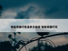 智能家居灯色温多少合适 智能家居灯光