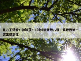 扎心王楚钦！孙颖莎3-1刘炜珊晋级八强：真世界第一突出稳定性