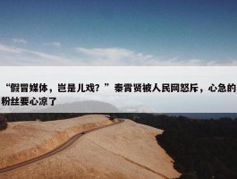 “假冒媒体，岂是儿戏？”秦霄贤被人民网怒斥，心急的粉丝要心凉了