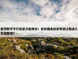 虽然防守不行但至少能得分！也许掘金应该考虑让他进入先发阵容？