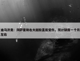 迪马济奥：冈萨雷斯右大腿股直肌受伤，预计缺席一个月左右