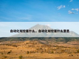 自动化双控是什么，自动化双控是什么意思