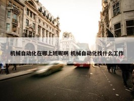 机械自动化在哪上班呢啊 机械自动化找什么工作