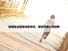 新媒体运营廊坊哪家好，廊坊传媒公司招聘