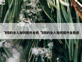 飞翔的女人如何提升自我 飞翔的女人如何提升自我感