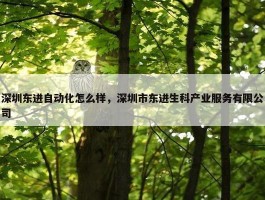 深圳东进自动化怎么样，深圳市东进生科产业服务有限公司