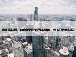 国足赢球后，印度尼西亚成为小组唯一没有获胜的球队