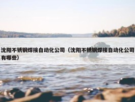 沈阳不锈钢焊接自动化公司（沈阳不锈钢焊接自动化公司有哪些）