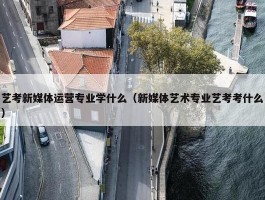 艺考新媒体运营专业学什么（新媒体艺术专业艺考考什么）