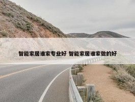 智能家居谁家专业好 智能家居谁家做的好