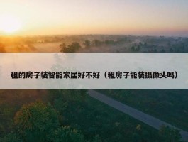 租的房子装智能家居好不好（租房子能装摄像头吗）