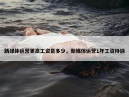 新媒体运营更高工资是多少，新媒体运营1年工资待遇