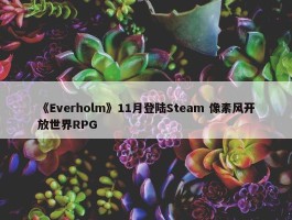 《Everholm》11月登陆Steam 像素风开放世界RPG