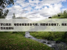 梦幻西游：难怪老板鉴定会亏钱，钱都被主播赚了，爆属性说是国标