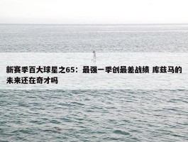 新赛季百大球星之65：最强一季创最差战绩 库兹马的未来还在奇才吗