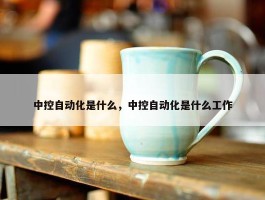 中控自动化是什么，中控自动化是什么工作