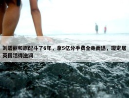 刘碧丽和原配斗了6年，拿5亿分手费全身而退，现定居英国活得滋润