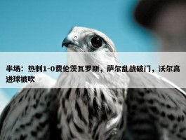 半场：热刺1-0费伦茨瓦罗斯，萨尔乱战破门，沃尔高进球被吹